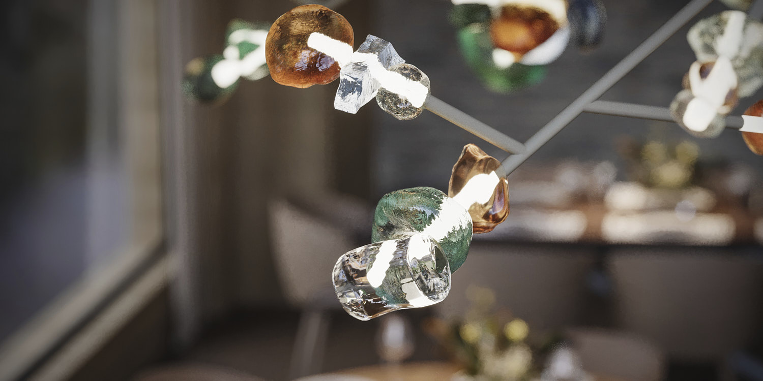 New Nordic — hand-blown glass detail